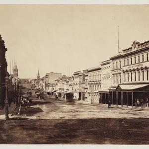 Collins Street, Melbourne, looking east, ca. 1870 / pho...