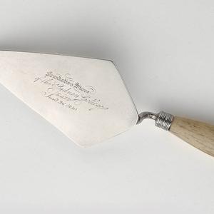 [Silver trowel used by Sir Francis Forbes to lay the fo...