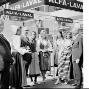 Swedish Ambassador visits the Alfa-Laval stand at an in...