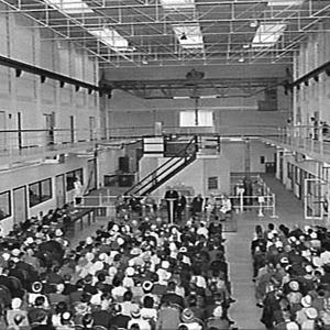 Prime Minister Menzies opens two new buildings, Lucas H...