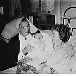 Mother and baby Newberry with nursing sister, Crown Str...