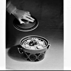 APA studio photograph of a David Jones casserole dish a...