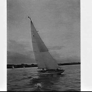 ICI terylene sails on the yacht Kyeemah racing on Sydne...