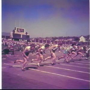 Runners Winsome Cripps, an unidentified Australian and ...