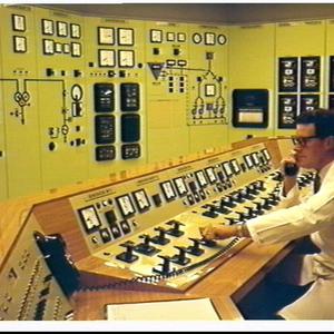 Control room of underground power station, Snowy Mounta...