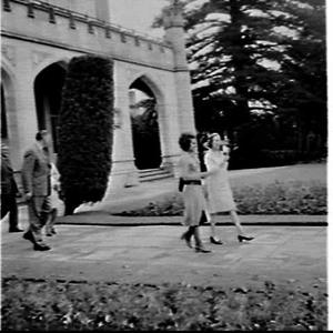 Evonne Goolagong and the Governor at Government House, Sydney