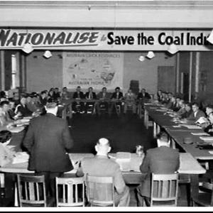 Miners' Federation Convention on nationalising the coal...
