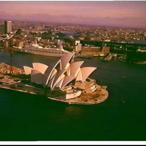 Aerial photographs of the Harbour and the city of Sydney