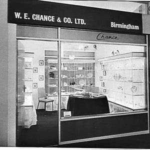 W.E. Chance & Co. of Birmingham china and glassware exh...