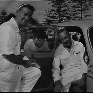 Start of the 1958 Ampol Trial at Bondi Beach