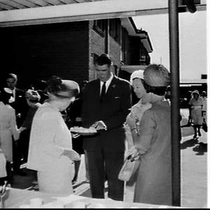 Governor Sir Roden Cutler opens the War Widows' Pricess...