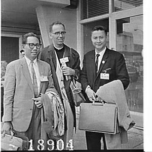 Indonesian church group (arriving for an ecumenical con...