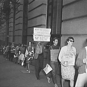 Anti-Vietnam protest demonstration outside the US Consu...
