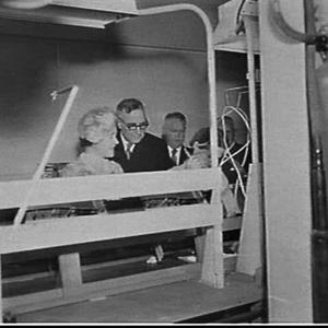 Elizabeth the Queen Mother visits the AWA factory, Ashf...
