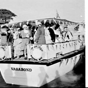 Cruise on the passenger launch Vagabond in historical dress to celebrate the Cook Bi-Centenary, Neutral Bay
