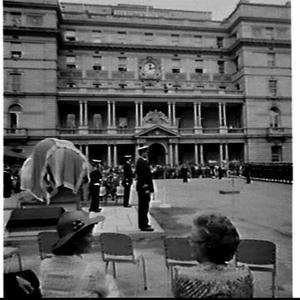 Governor-General Sir Zelman Cowen unveils the First Fle...
