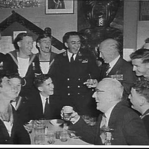 Anzac Day celebrations, 1958, at New Zealand Service Club