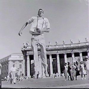 High jumper Charles "Chilla" Porter jumps in St. Peter'...