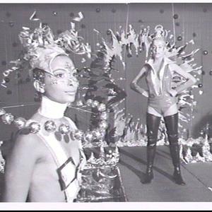 Space Age theme for graduation parade at the June Dally-Watkins' Deportment and Modelling school, Sydney