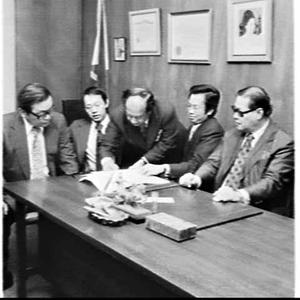 Signing the contract for Philippines Place at the Phili...