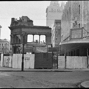 Criterion Theatre demolition site, corner Park and Pitt...
