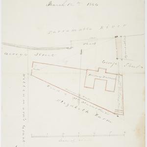 Plan of the military barrack allotment, March 12th 1844...