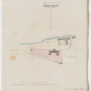 Copy of plan of Byrne's encroachment, Parramatta [carto...