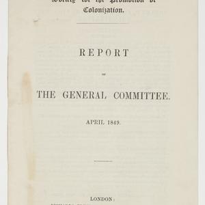 Report of the Society for Promotion of Colonization.