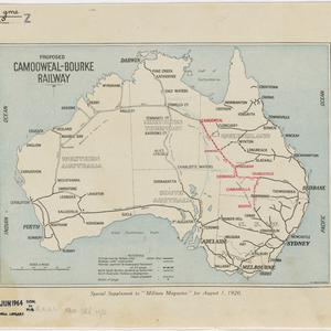 Proposed Camooweal-Bourke railway [cartographic materia...