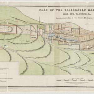 Plan of the celebrated Hawkins' Hill, Hill End, Tambaroora [cartographic material] / by John Rossiter.