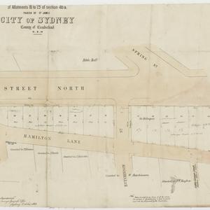 [Plan] of allotments 16 to 23 of section 46a. Parish of...