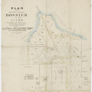 Plan of the estate called Bossier at the Glebe near Syd...