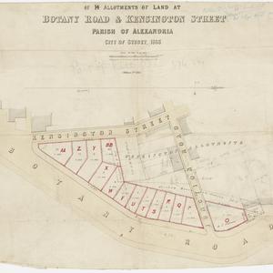 14 allotments of land at Botany Road and Kinsington Str...