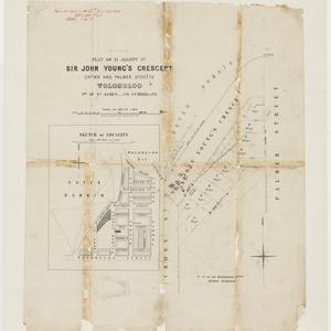 Plan of 11 allotments in Sir John Young's Cresent, Crow...