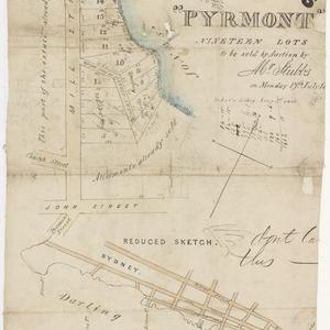 First portion, Flood's "Pyrmont" nineteen lots to be so...