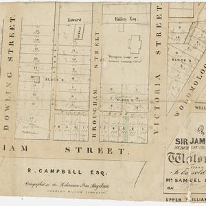 Plan of late Sir James Dowling's suburban grant of land...