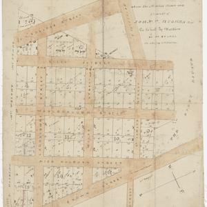 Plan of Marylebone above the mansion house and grounds ...