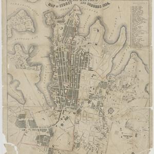 Map of Sydney and suburbs 1854 [cartographic material].
