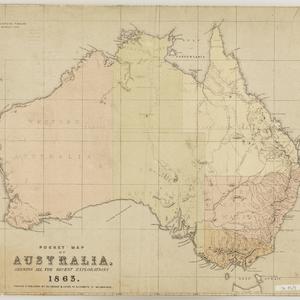 Pocket map of Australia shewing all the recent explorat...