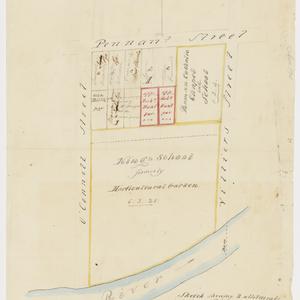 Sketch shewing 2 allotments in the town of Parramatta s...