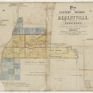 Plan of the eastern division of Regentville, known as F...