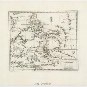 Nieuwe kaart van der Filippynsche, Ladrones, Moluccos o...
