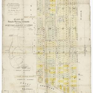 Plan of valuable building allotments situate at Burwood Railway station [cartographic material] : to be sold by ... Burgis & Bowes at the Sydney Auction Mart  ... on Monday June 1st. ... / T. Boyle, surveyor.