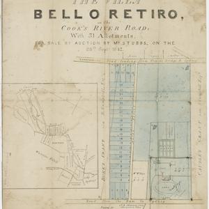Plan of the villa Bello Retiro [cartographic material] ...