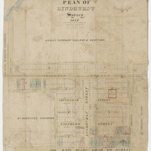 Plan of Lyndhurst Sydney 1854 [cartographic material].