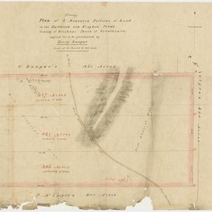 Plan of 3 measured portions of land on the Dartbrook an...