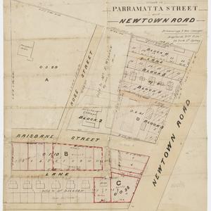 Plan of valuable property situated in Parramatta Street...