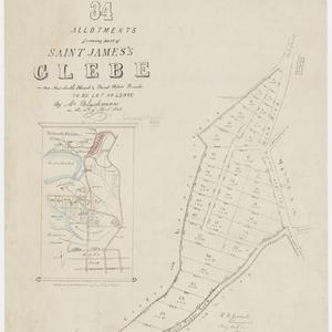34 allotments forming part of Saint James's Glebe on th...