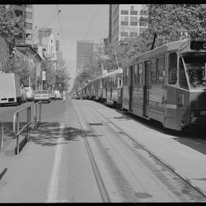 Item 1085a: Tribune negatives including tram blockade, ...