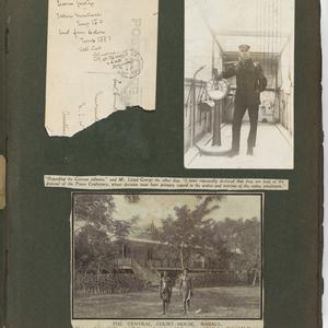 Item 04: Oscar Gillam scrapbook album, 1892-1920